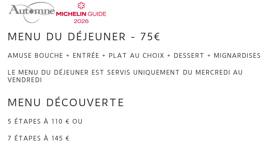 2. Menu